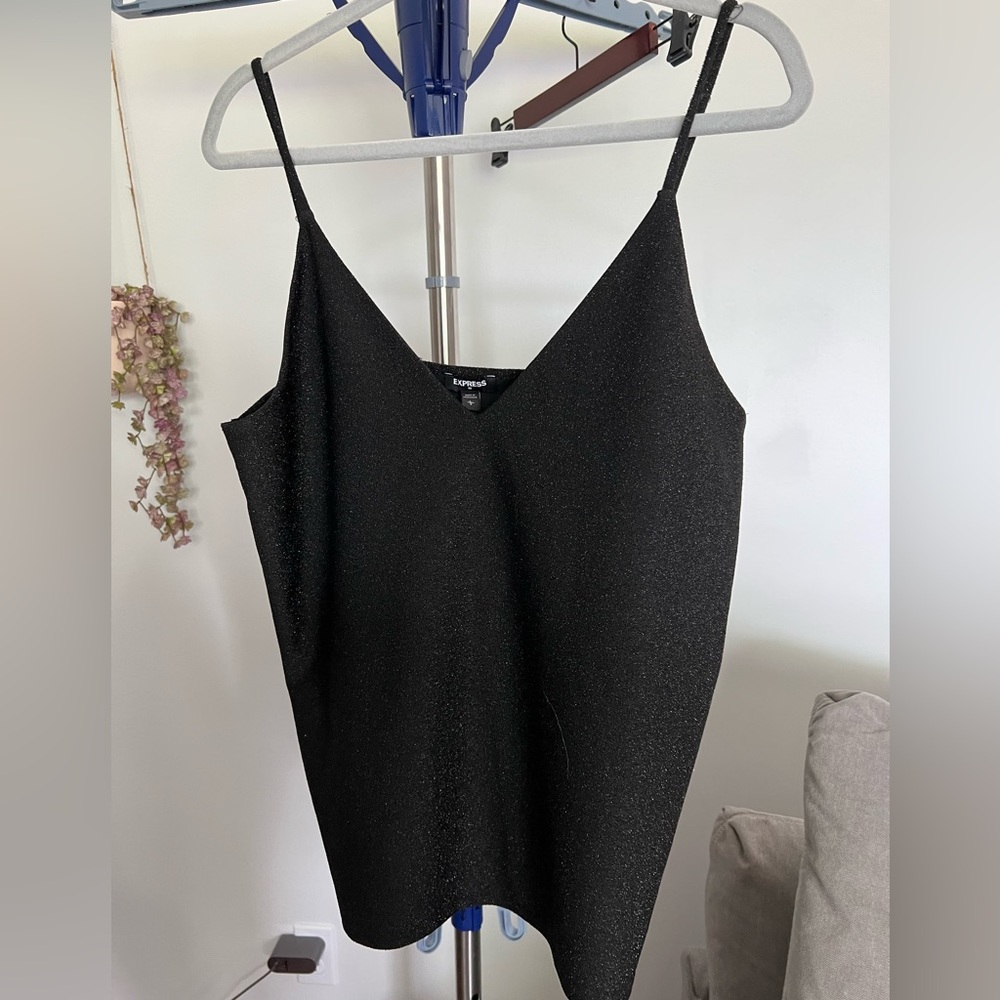 Express, Black, v- neck tank top NWOT